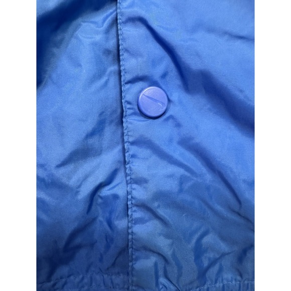 VTG 90s Nike Sideline Jacket - Hooded Windbreaker Lined Royal Blue ‎ LARGE 14/16 - Picture 11 of 16